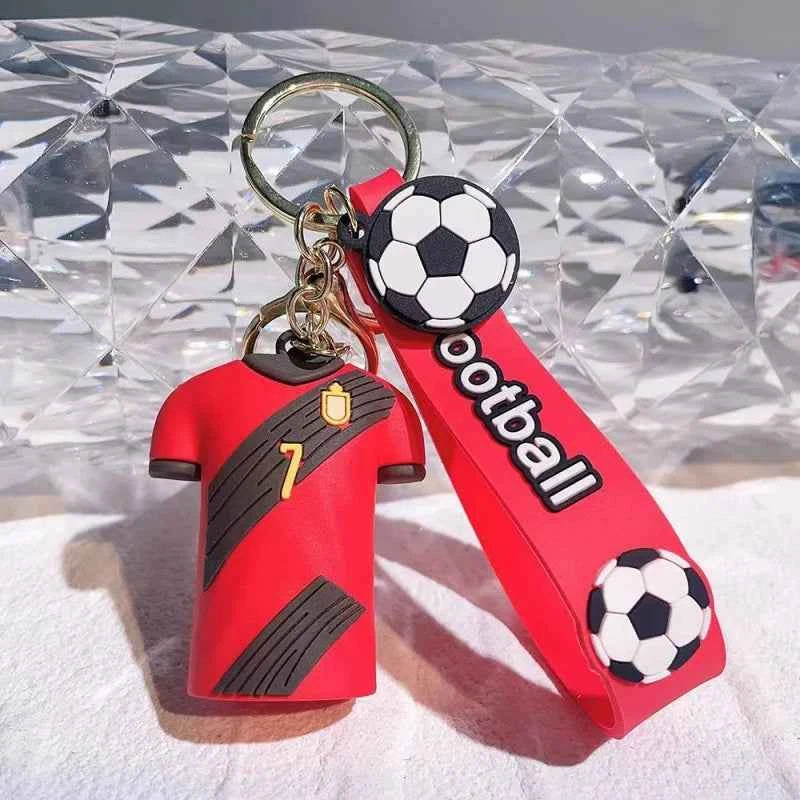 Cartoon Soccer Trophy Keychain Couple Bag Charms Bestselling Pendant Perfect Gift For Football Lovers