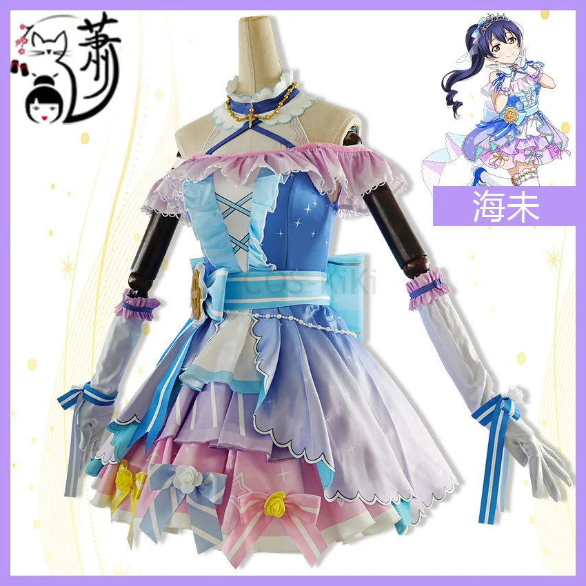 COS-KiKi Anime Lovelive Aqours Tojo Nozomi/Nishikino Maki All Members Fireworks Awakening Lolita Singing Suit Cosplay Costume SS69