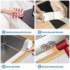 PVC Sealing Tape For Bathroom Bath Toilet Kitchen Caulk Strip Tape Self Adhesive Waterproof Wall Sticker Mold Proof Tapes