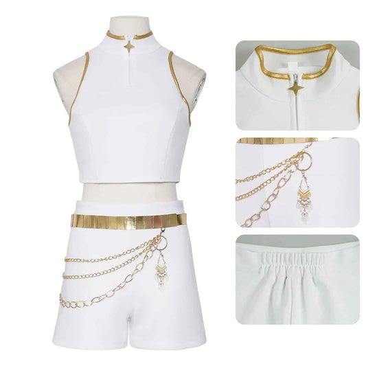 Kids Rumi Zoey Mira Cosplay KPop Demon Hunters Costume Women Girls Black Golden Suit Saja Boys Halloween Role Playing Outfits