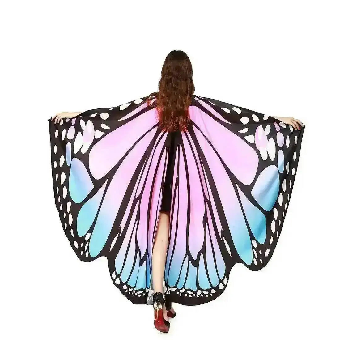 Adult Butterfly Wings Cape for Women Cosplay Costume