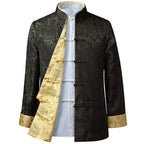 Chinese Styple New Dragon Year Shirt Kung Fu Coats Tang Suit Jacket Traditional Chinese Clothing Jackets Hanfu Men Clothing