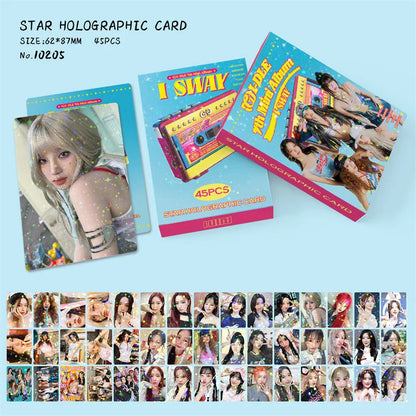 KPOP 55cards/set (G) I-DLE Album Card I FEEL Album GIDLE Ye Shuhua MINNIE Printed Photo Card LOMO Card Gift For Girls Collection SS69 8.69 XM-5-GD08