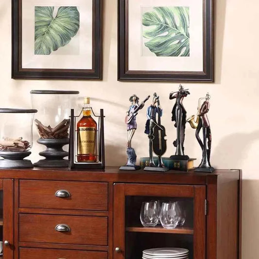 Vintage Musical Instrument Resin Figure Ornaments Figurines Home Decoration Accessories for Living Room Ornaments for Home Decor