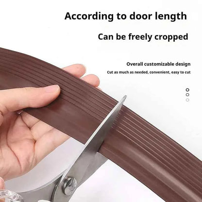 1M TPE Door Bottom Gap Sealing Strip Self-adhesive 3-layer Windproof Anti-Cold Noise Reduction Wearproof Window Weather Strip