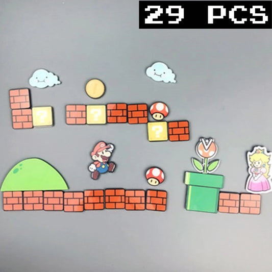 Cartoon Bros Fridge Magnet Home Kitchen Convenience Sticker Anime Photo Message Board Refrigerator Magnetic Stickers Home Dec