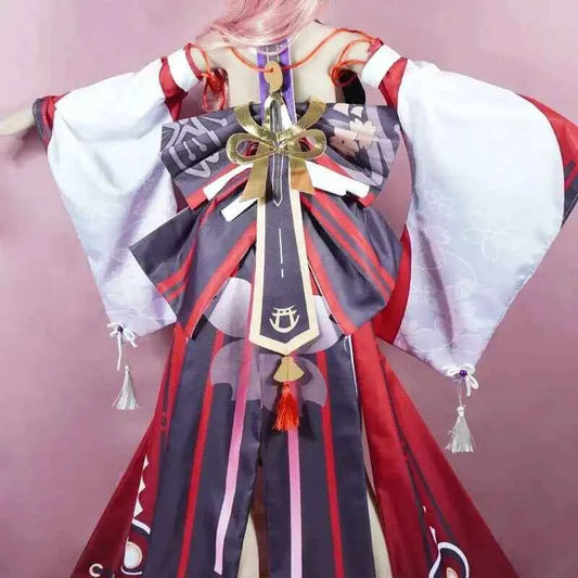 2025 Yae Miko Costume Impact Uniform Wig Cosplay Anime Chinese Style Halloween Costumes For Women Game