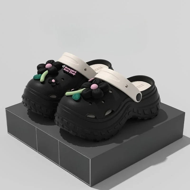 Slides Height Outside Sandals Korea Style Woman Slippers Non Slip Clappers Summer Footwear Top Designs New 39 Shoes for Women