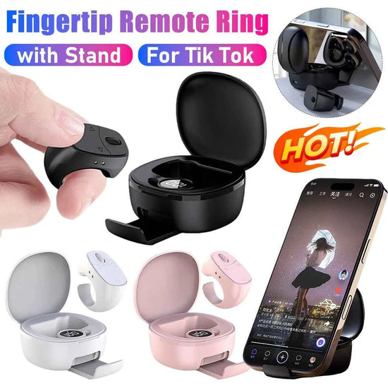 NEW Scrolling Ring Wireless Finger Shutter Remote Control Page Turner Phone Controller Camera Shutter Selfie Button For Tiktok