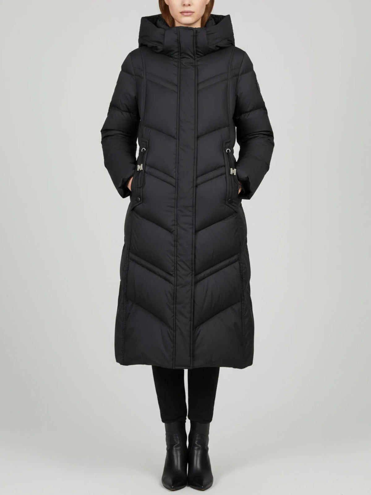 Maomaokong Super Thick 400g Filling White Duck Down Female Winter Women's Over-the-Knee Puffer Coat Luxury Down Jacket Warm