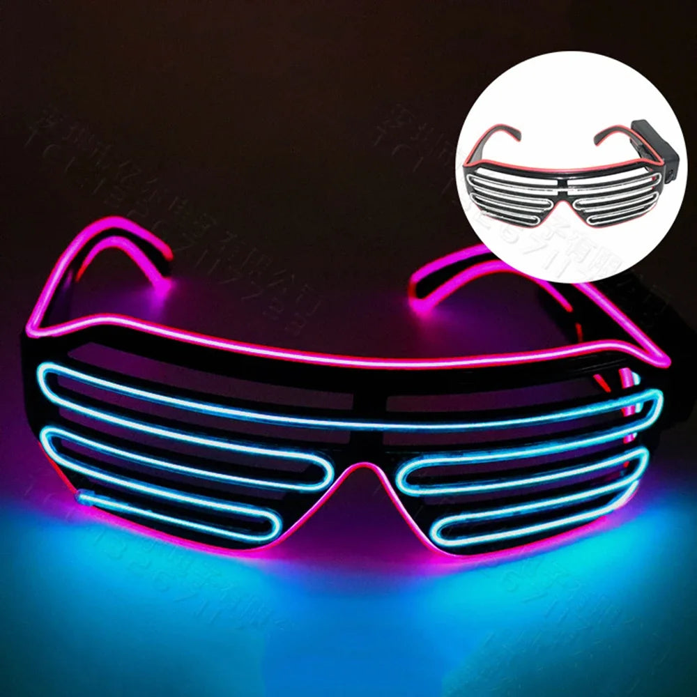 LED Glow Glasses with Blinking Modes for Parties