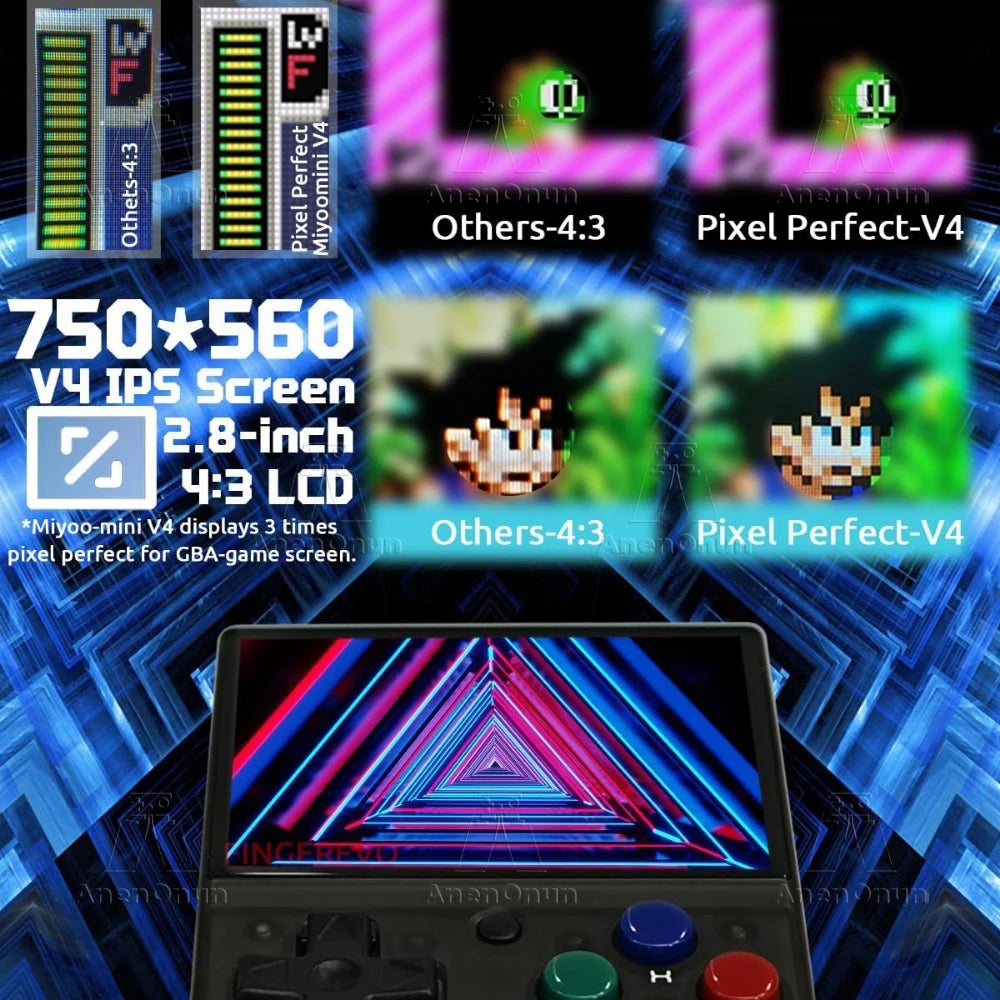 Miyoo Mini V4 2.8-inch Handheld Game Players 18000 Games 15 Emulator Portable Video Gaming Console Kids Retro Mini Game Machine SS69