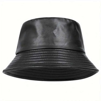 winter Fashion bucket hat Artificial leather windproof warm bucket hats men women wild tide cap Panama fisherman caps gorras