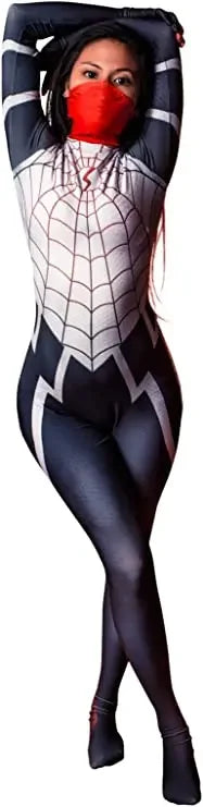 SS69 Cindy Moon Spiderman Cosplay Bodysuit - Stretchy Polyester Zentai Suit
