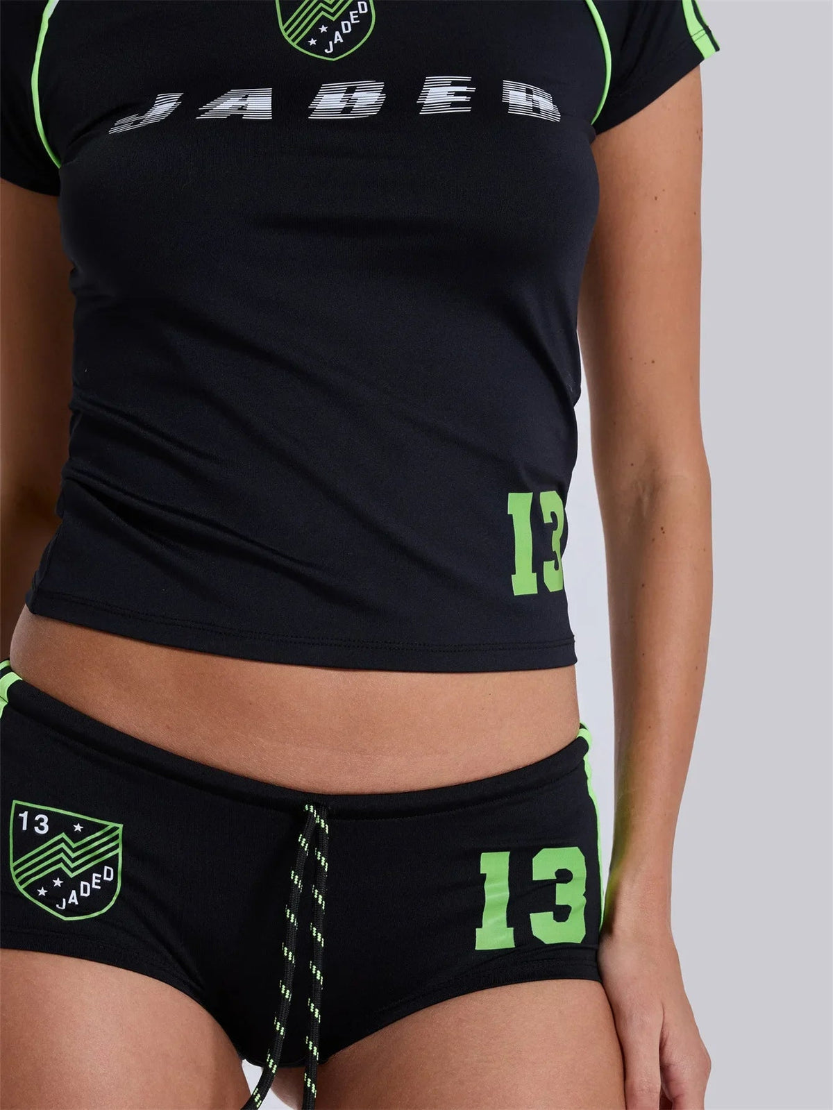 2025 Woman Clothing Shorts Suit America Sports Style Fashion Slim Retro Summer Letter Print Short-sleeved Top Y2k ropa de mujer SS69