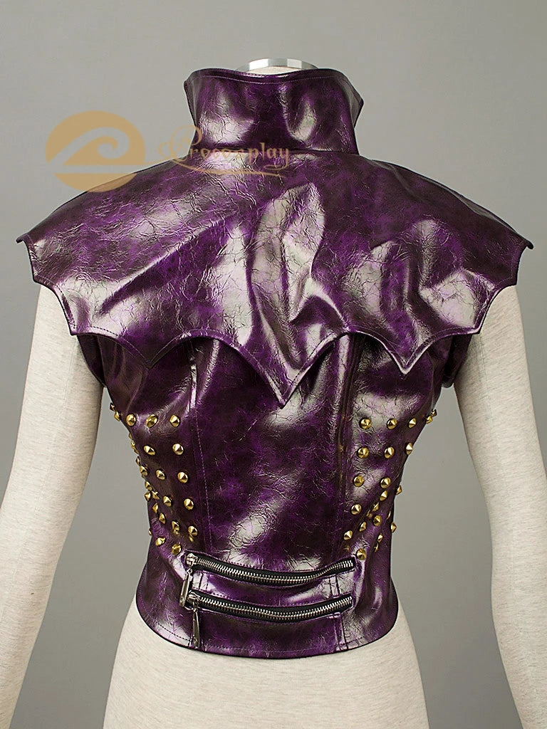 Mal Cosplay Jacket PU Leather Women's Coat