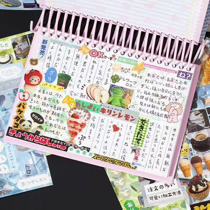 45pcs Japanese Retro Early Style Manga Cut Film Sticker Book Kawaii Girl Scrapbook Journal DIY Deco Cute Showa Phone Case Decals SS69