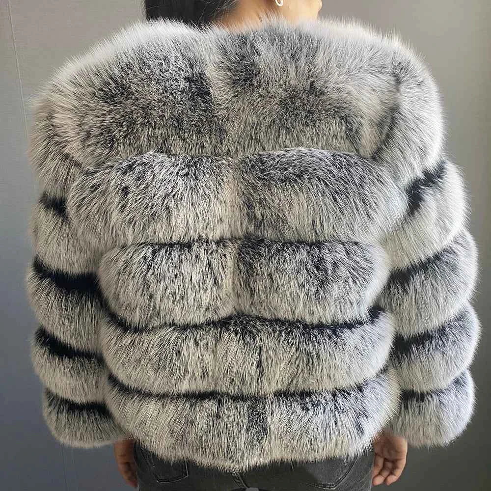 Winter Women's Cold Coat Top Fox Jackets For Women clothing Natural Real fox Fur Jacket Coats For Women Fur Jacket In Promotion