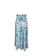Women's High Waist Printed Wide-Leg Pants Ruched Design - Beach Vacation Casual & Commute Fashion Slim Fit Outfits