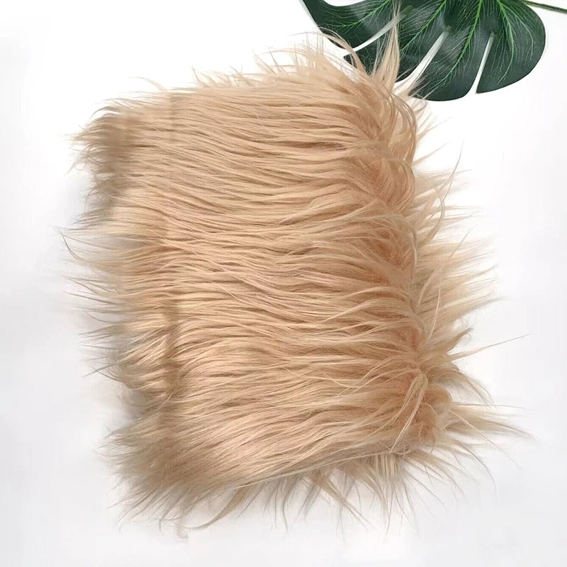 Faux Fur Fabric 8cm Long Pile Cosplay Patchwork Sheet
