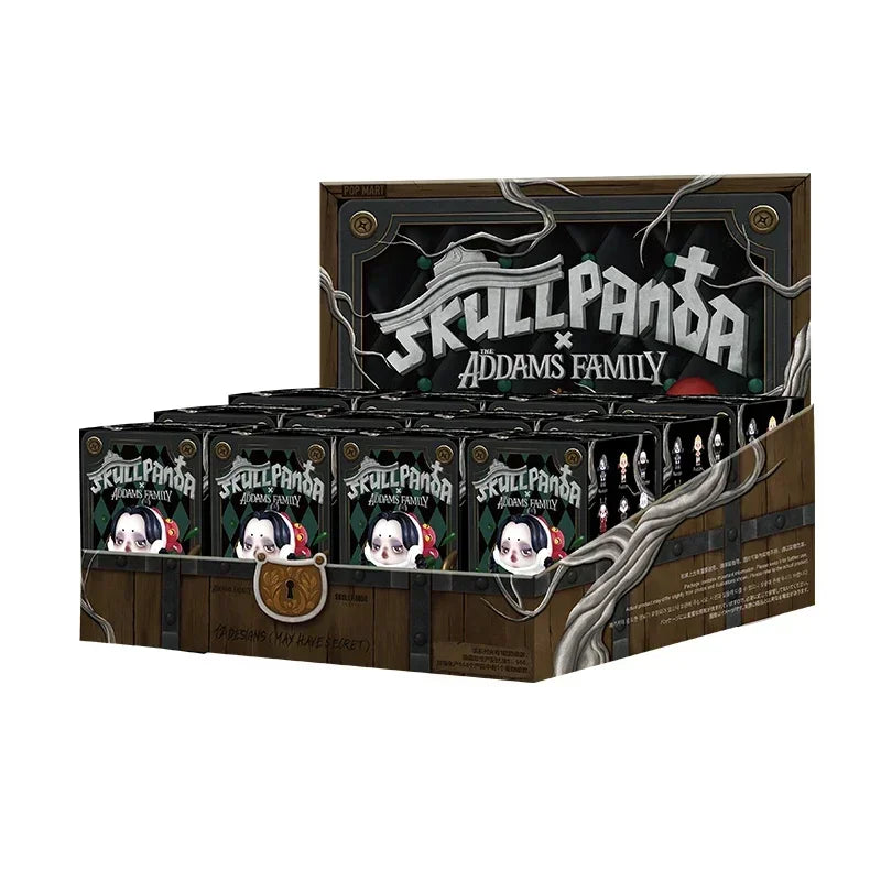 POP MART SKULLPANDA Addams Family Series Blind Box Mystery Box Guess Bag Toys Doll Cute Anime Figure Desktop Ornaments