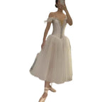 White Ballet Dress Long Romantic Ballet Tutu Professional Swan Lake Ballerine Femme Children Girls Fairy Ballet Costume