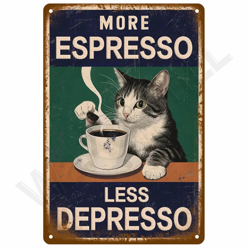 Vintage Metal Tin Sign 20x30cm Retro Wall Art for Home Bar