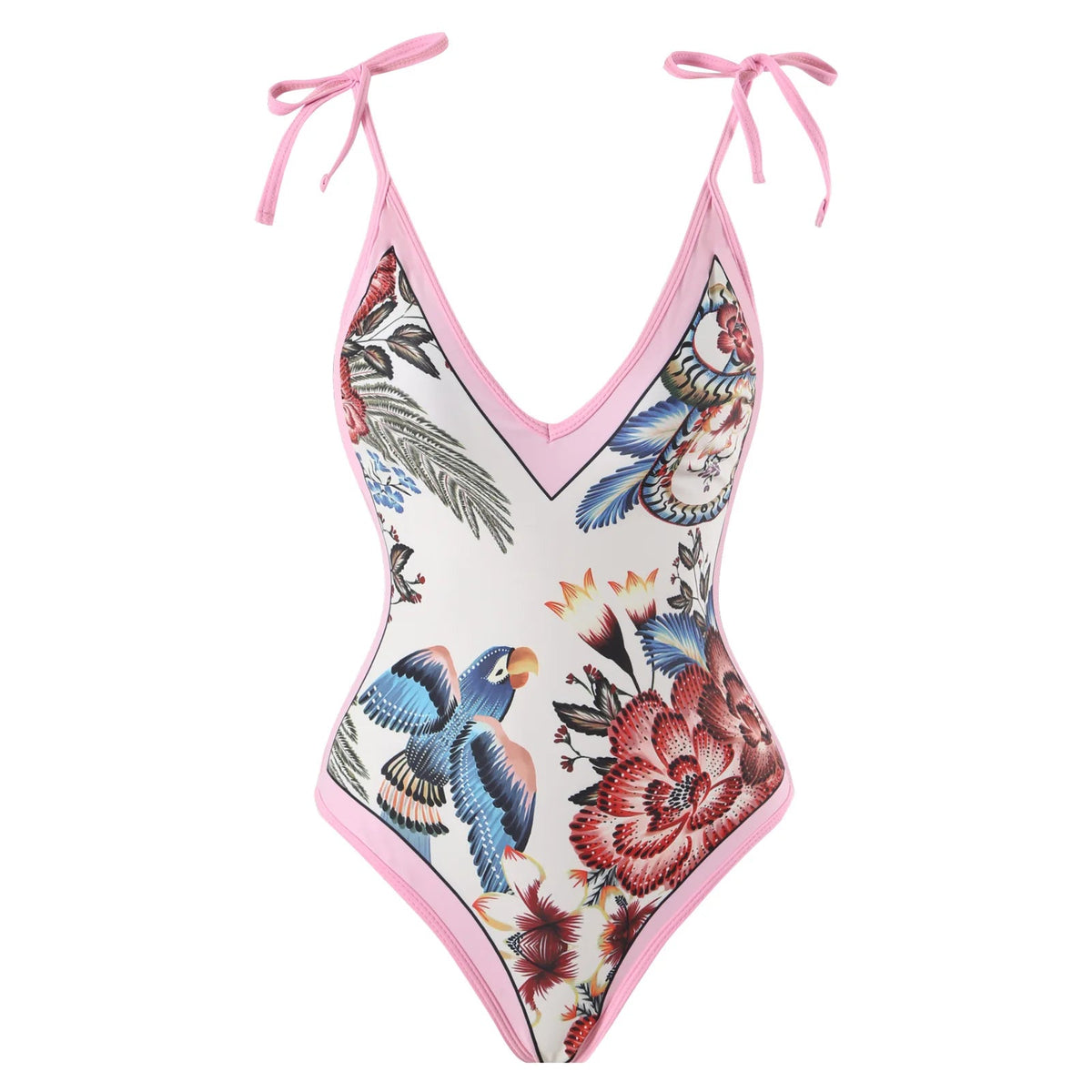 2023 New Arrival Push Up Women Bikini Set Floral Printed Ruffle Bikinis Strappy Bandage Swimwear Brazilian Biquini Bathing Suit SS69