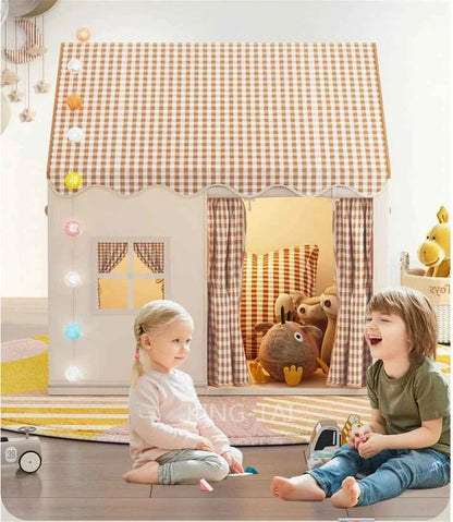 Kid Toys Tent Princess Castle Play House Cubby Children Small House Folding indoor Play tent Baby Tent Solid Frame No Light Ball