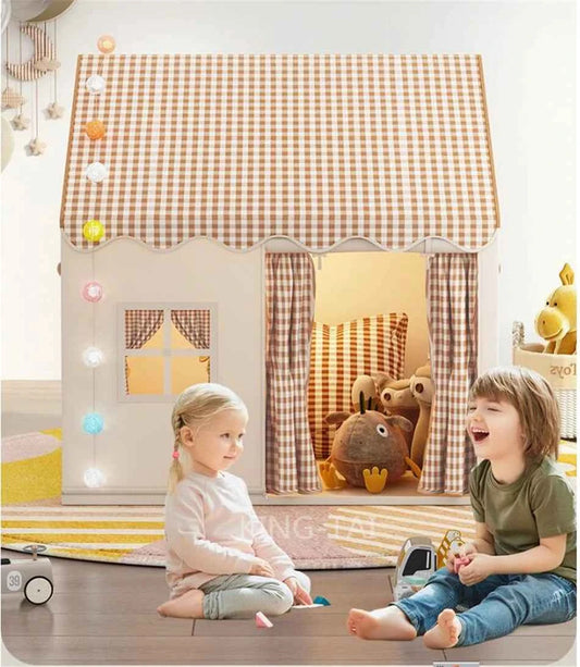 Kid Toys Tent Princess Castle Play House Cubby Children Small House Folding indoor Play tent Baby Tent Solid Frame No Light Ball