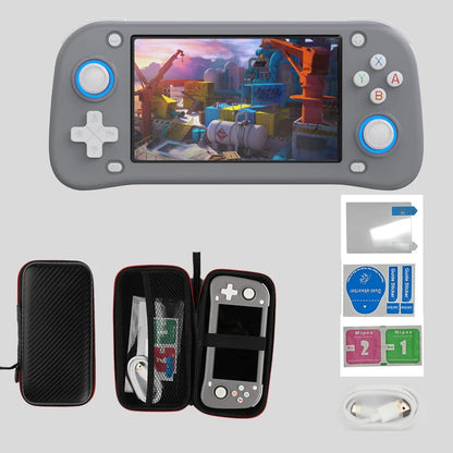 WDYQJE Open Source XF43 Retro Handheld Game Console Linux System Gaming Video Players Console Portable Pocket Device Child Gift SS69 70.69 GRAY / 64GB