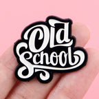 Vintage Cassette Tape Enamel Brooch Pin Retro 80s 90s