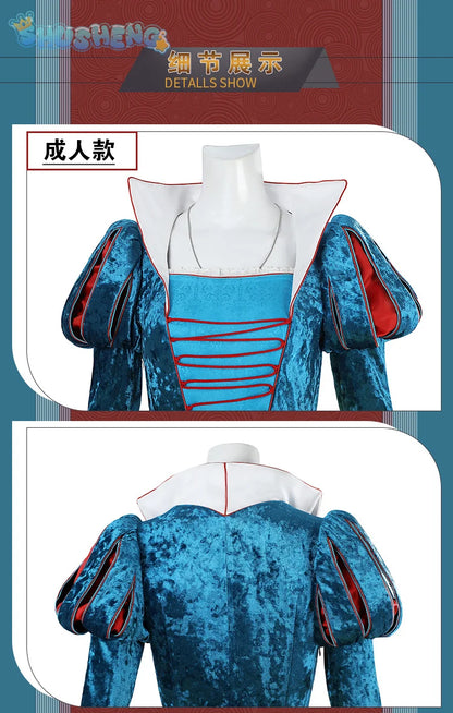 New Movies of 2025 Snow White cosplay Costume Adult and Child Sizes Fairy Tale Sweet Princess Dress Halloween Ball Woman Uniform - SS69