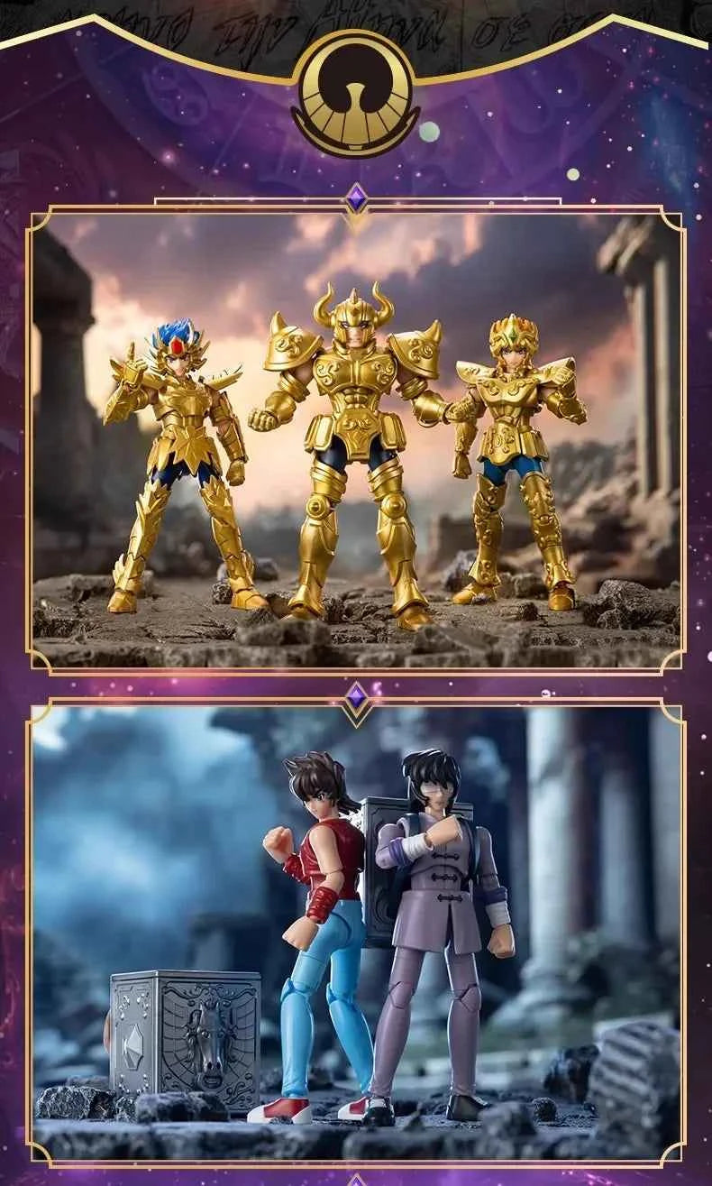 New 100% Original Blokees Saint Seiya Galaxy Version Vol.3 Anime Action Figure Model Toy Birthday Christmas Gift
