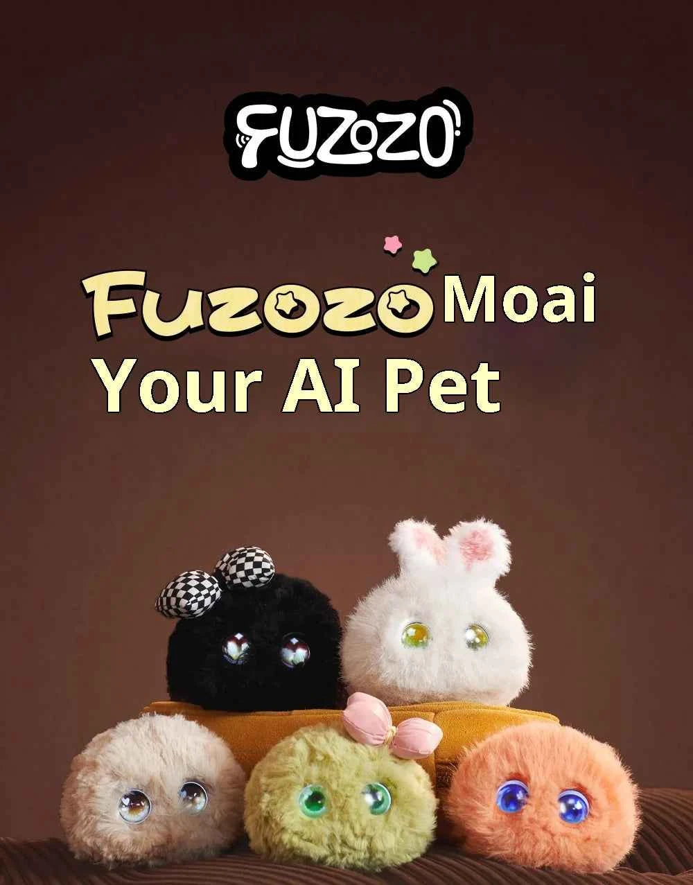 Fuzozo AI Robot Emotional Companion Biomimetic Memory System Interaction Smart Robot AI Chat Robots Toys Cartoon Birthday Gifts