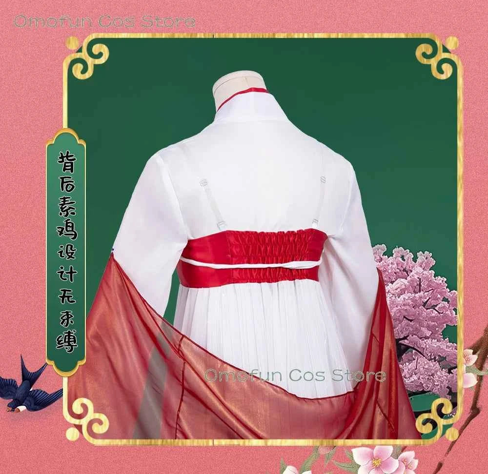 Mao Mao Maomao Cosplay The Apothecary Diaries S2 Anime Costume Red Suit Wig Roleplay Ancient Traditional Dress Hanfu Sanfen