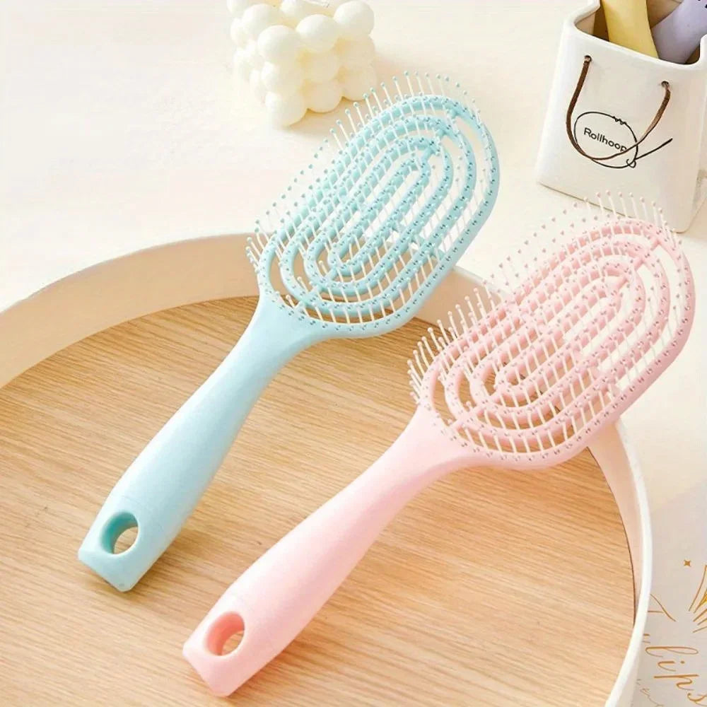 Tangled Hollow Out Massage Comb Detangling Hair Brush Wet Curly Brushes Girl Women Hairs Styling Tools Hair Care Accessories SS69