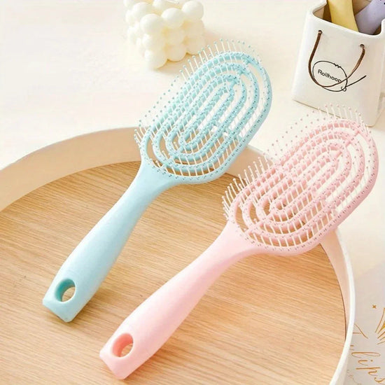 Tangled Hollow Out Massage Comb Detangling Hair Brush Wet Curly Brushes Girl Women Hairs Styling Tools Hair Care Accessories SS69
