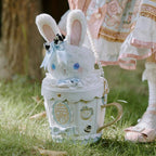 Japanese Original Lolita Cartoon Cute Rabbit Plush Shoulder Bag Sweet Kawaii Jk Uniform Oblique Span Bag