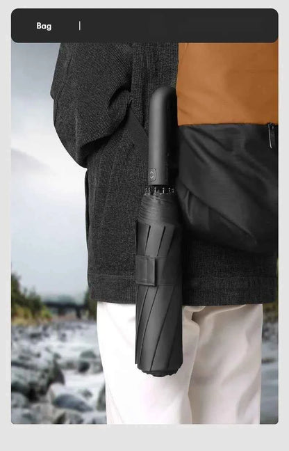 Automatic Umbrella for Men Women Fully Opened Ring Buckle Design 20 Ribs Extra Large Folding Strong Sunshade Double Umbrella