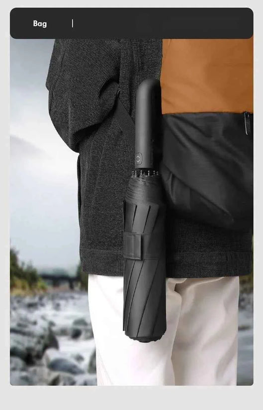 Automatic Umbrella for Men Women Fully Opened Ring Buckle Design 20 Ribs Extra Large Folding Strong Sunshade Double Umbrella