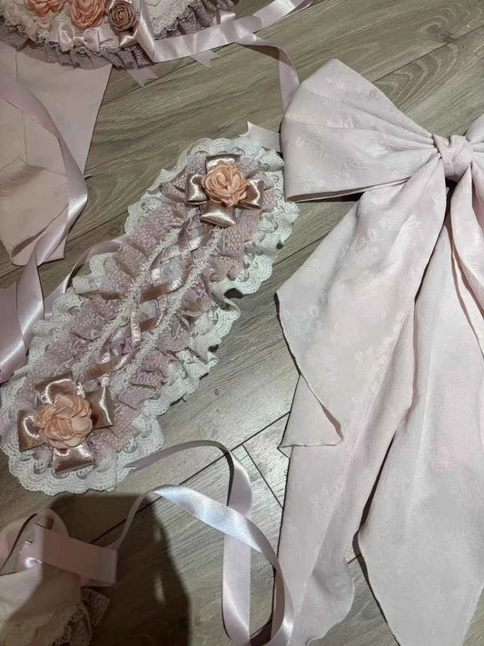 Original Heavy Birthday Party Lolita Puffy Dress Sweet Girls Back Big Bow Tail Vintage High-end Women's Elegant OP Dress