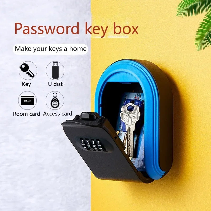 4-Digit Combination Wall Mount Key Lock Box for Secure Storage