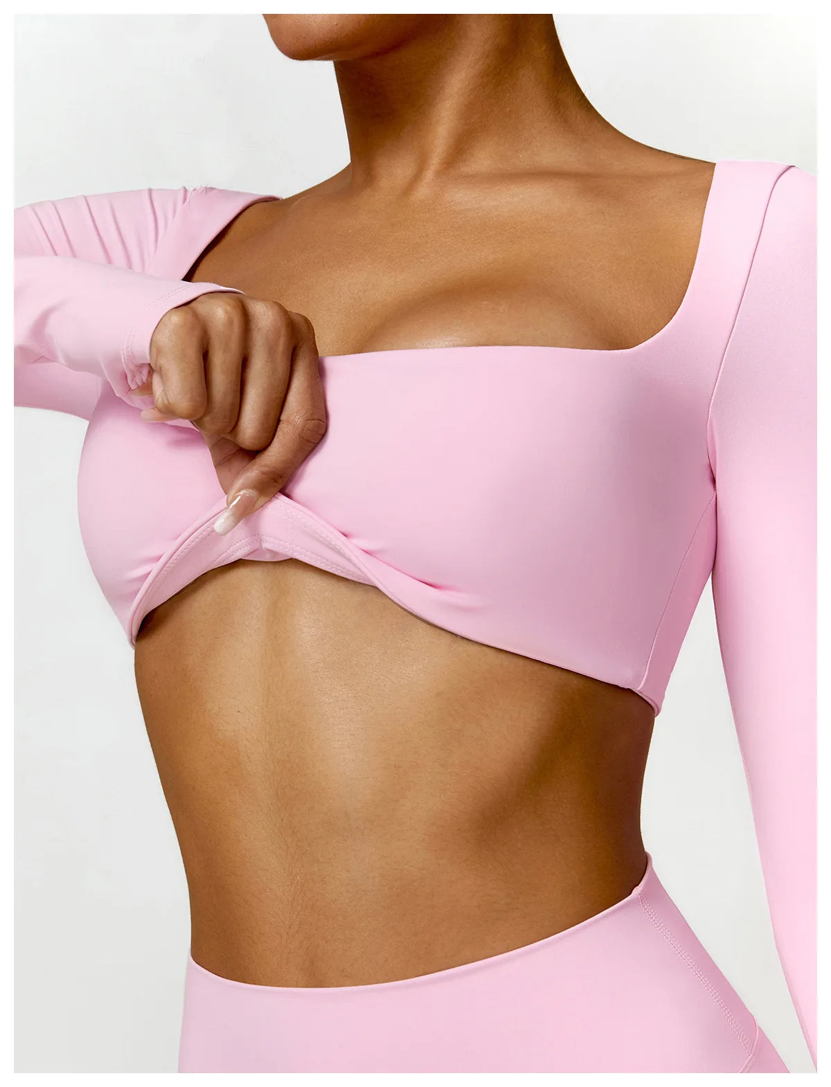 2PCS Yoga Suit Sports Set Women Quick-Drying Gym Set Women Tracksuit Running Workout Long Sleeve Sports Shirt Yoga Clothing SS69