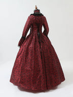 Cosplay Marie Antoinette Dress Medieval Flare Sleeve Victorian Party Formal Gown Renaissance Gothic Floral Robe
