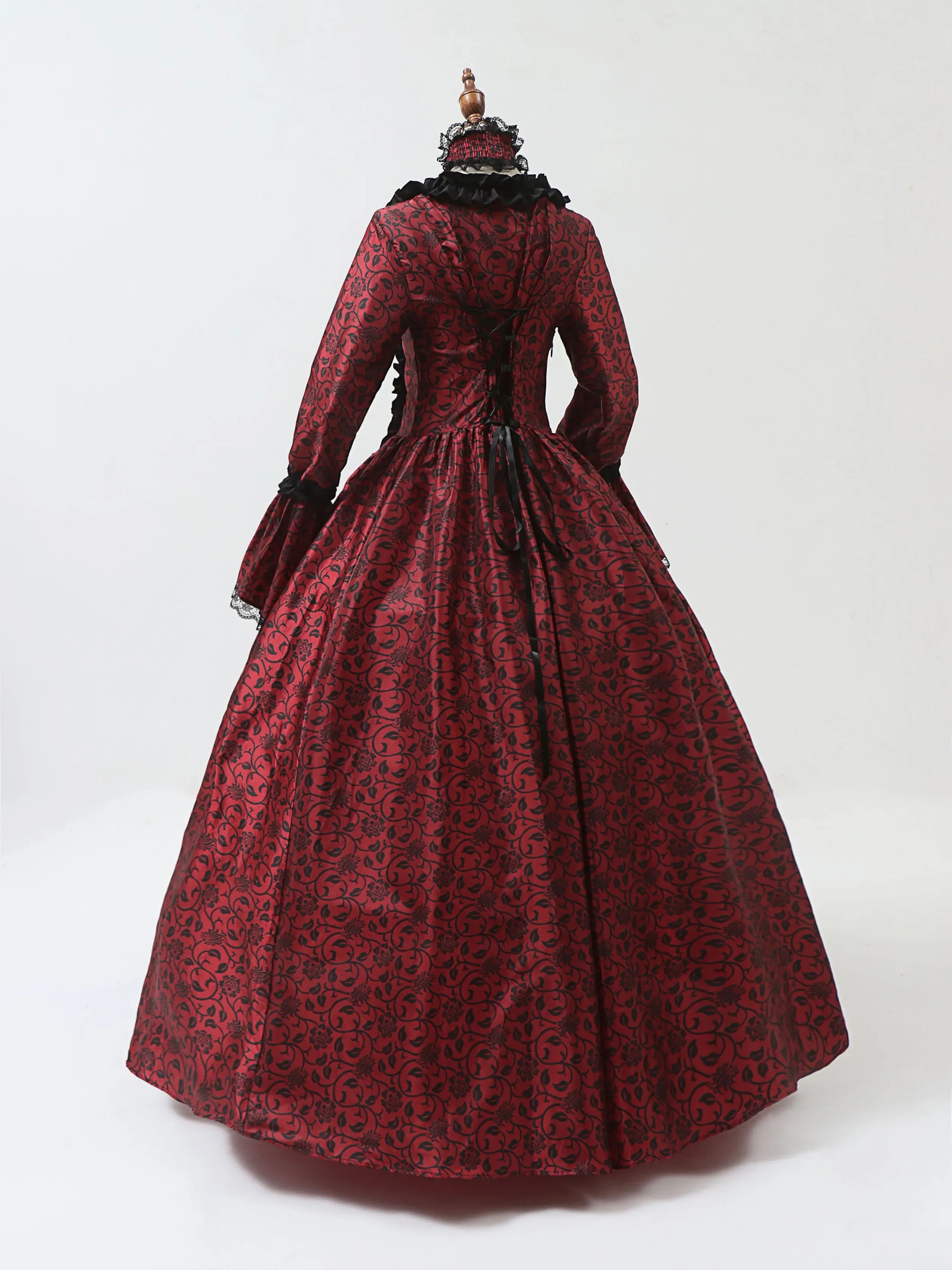 Cosplay Marie Antoinette Dress Medieval Flare Sleeve Victorian Party Formal Gown Renaissance Gothic Floral Robe