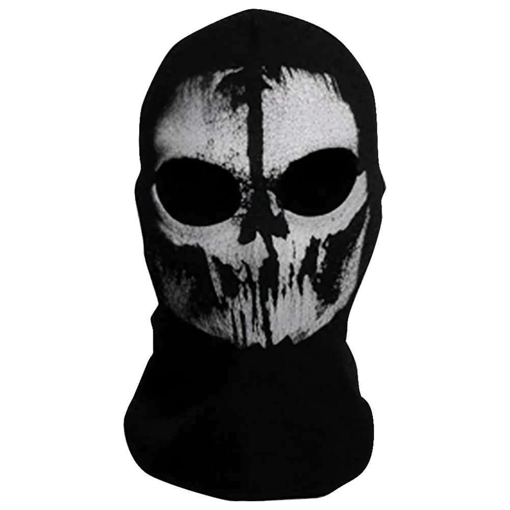 Ghost Skull Balaclava Full Face Mask for Cosplay & Cycling