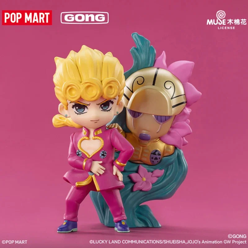 POP MART GONG JOJO's Bizarre Adventure Golden Wind Series Mystery Box Genuine Blind Box Guess Toys Bag Ornament Figurines Home