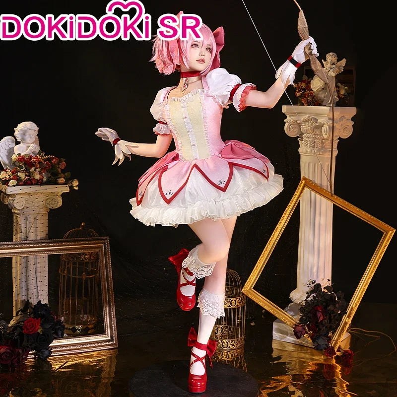 IN STOCK Madoka Cosplay Anime【S-XXL】DokiDoki-SR Kanamee Madoka Cosplay Costume Plus Size SS69