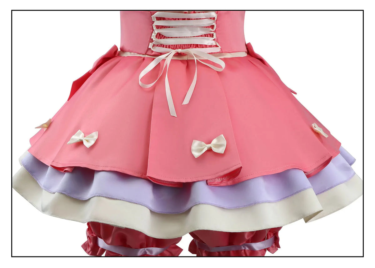 Lily Barrier Identity V Cheerleader Costume Pink Women's Uniform